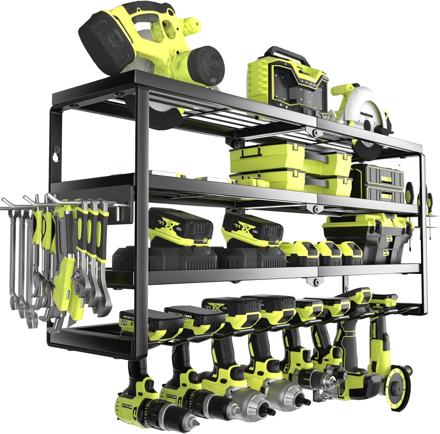 Power Tools Storage - 4 Layer Wall Mount Power Tool