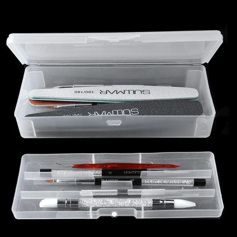 Power Tools Storage - 1Pc Rectangle Double-layer Nail Art Tool