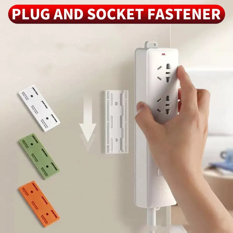 Power Tools Storage - Self-Adhesive Power Socket Strip Fixator Wall