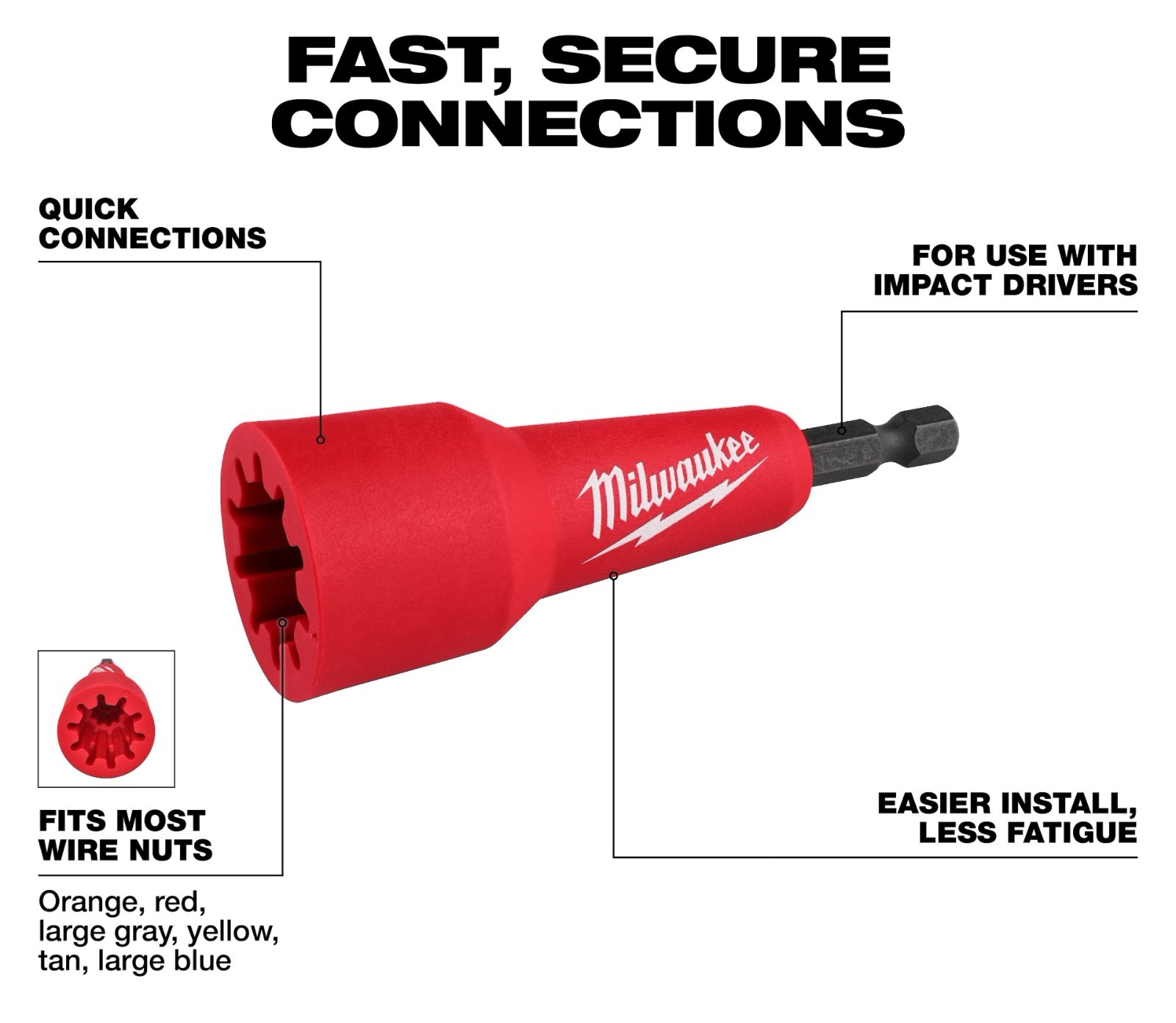 Milwaukee Wiring Nut Quick Com - огляд і ціна Power Tools Software