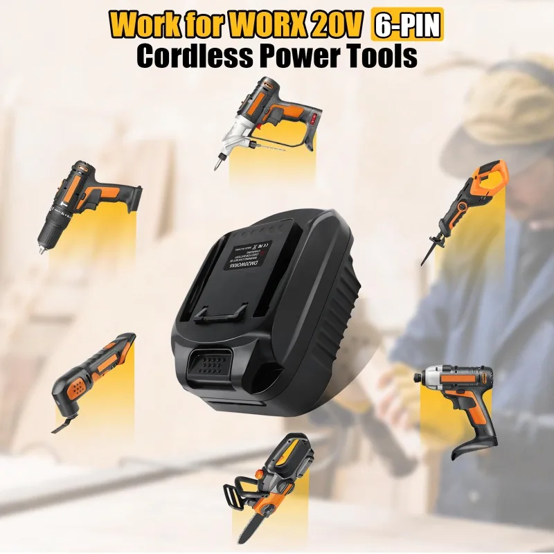 DM20WORX6 Battery Adapter for  - огляд і ціна Dewalt Power Tools Xr