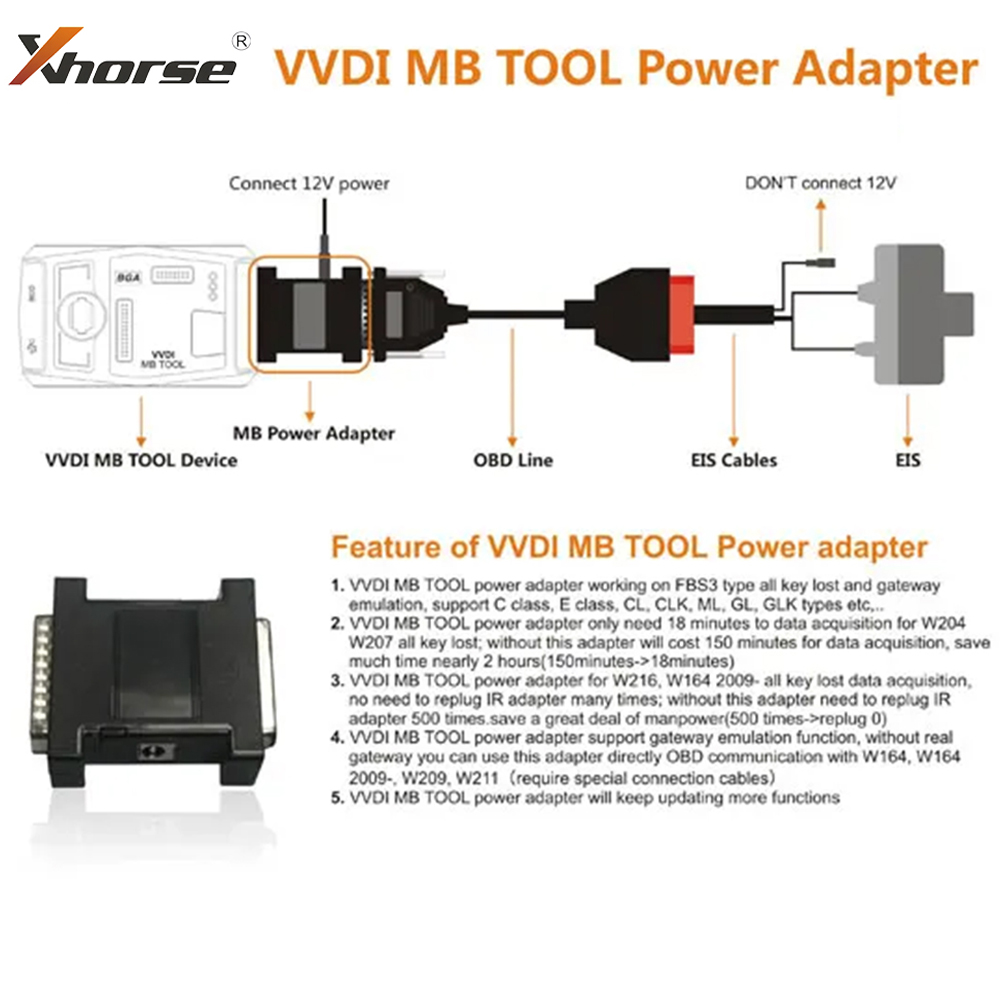 Xhorse VVDI MB BGA Tool Power  - огляд і ціна Power Tools Automotive